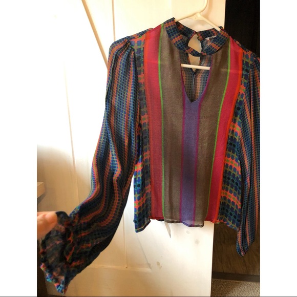 Beautiful silk Anthropologie blouse - Picture 2 of 2